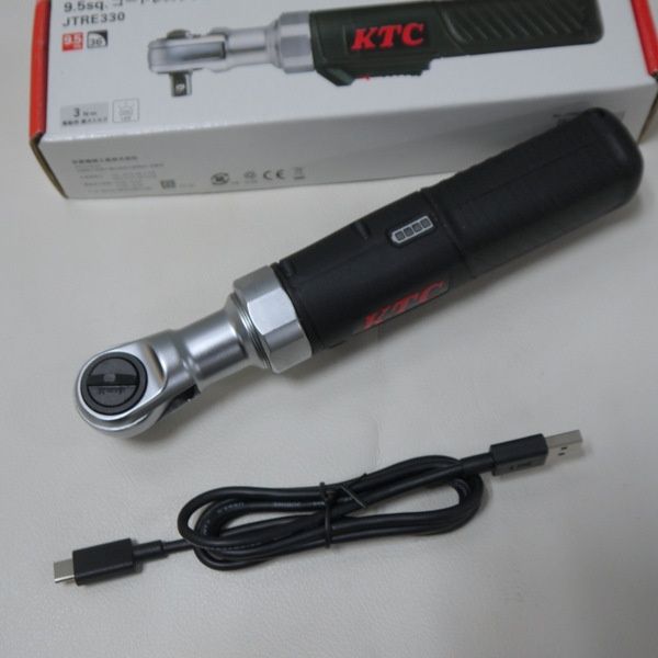 KTC 京都機械工具 9.5sq.コードレスラチェットレンチセット JTRE330 3N m 電動≡DT6540