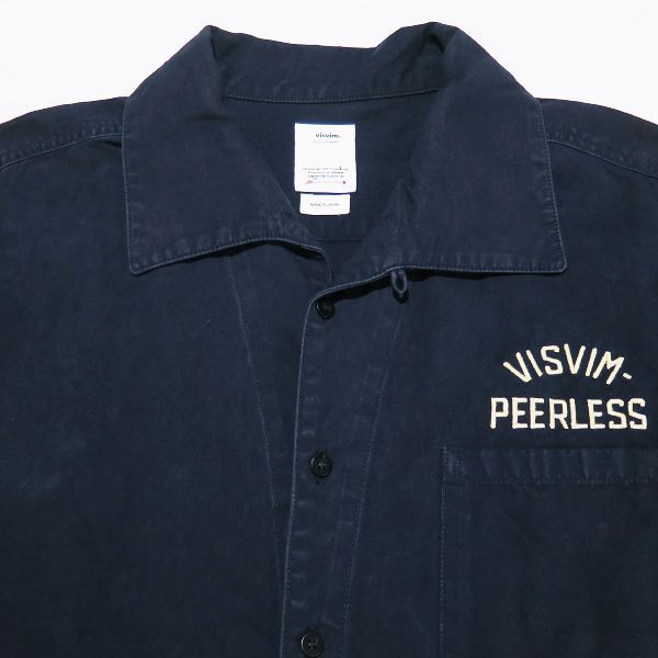 トップス VISVIM PALMER SHIRT L/S 2 012310501108 VISVIM ビスビム シャツ 23SS PALMER SHIRT L/S PEERLESS 012310501108