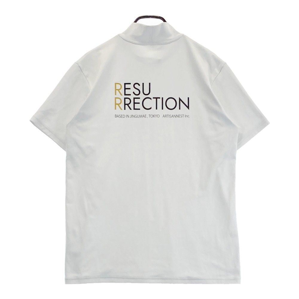サイズ XL RESURRECTION レザレクション 2025年モデル ハイネック 半袖Tシャツ ホワイト系 240101292473 ゴルフウェア メンズ ストスト