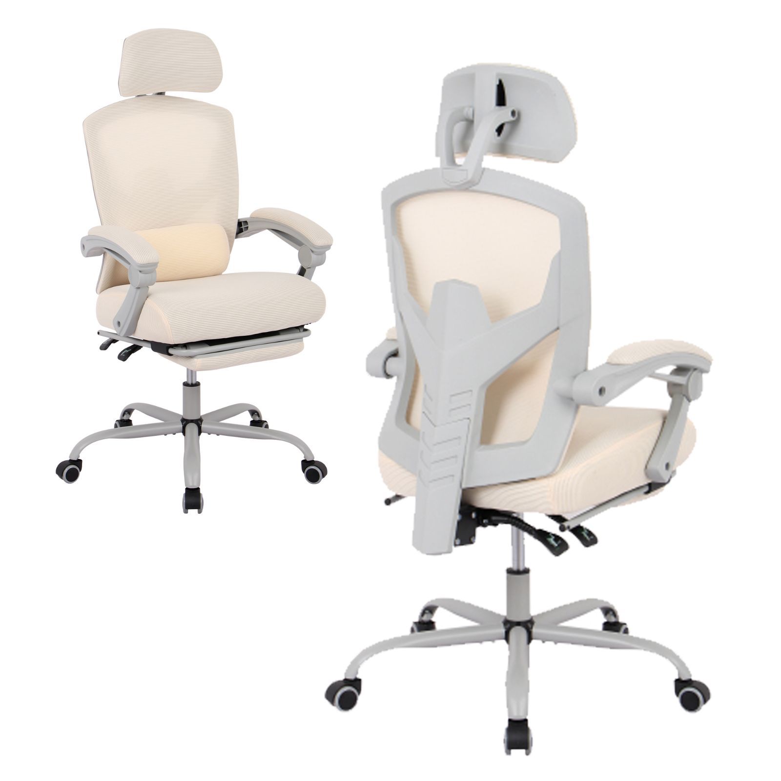 エグゼクティブオフィスチェア ホワイトオフィスチェア 高さ調整