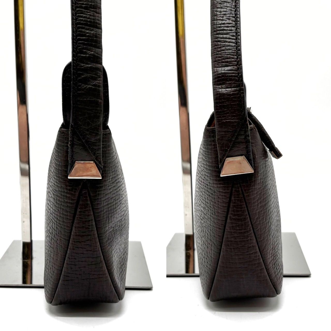 美品　ロエベ　レザー　アクセサリーポーチ　ハンドバッグ　ブラック 美品 ロエベ レザー アクセサリーポーチ ハンドバッグ ブラック 【公式