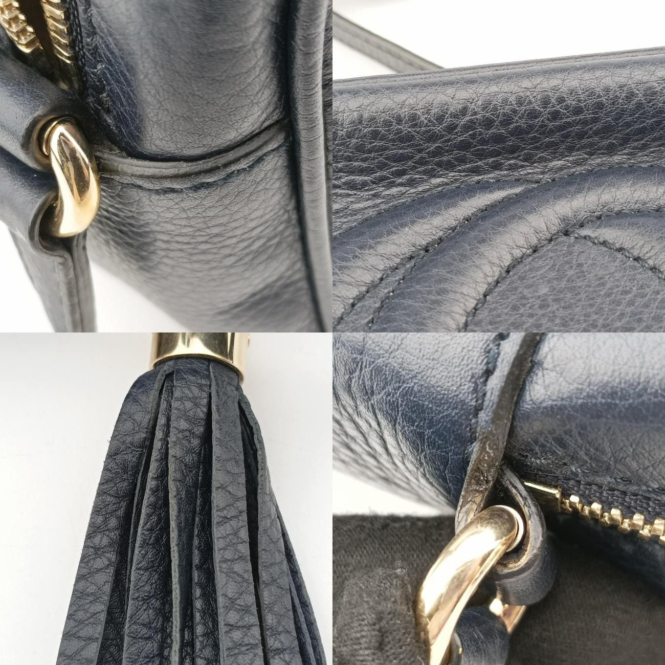グッチGucciソーホーネイビーレザー308364E017776221