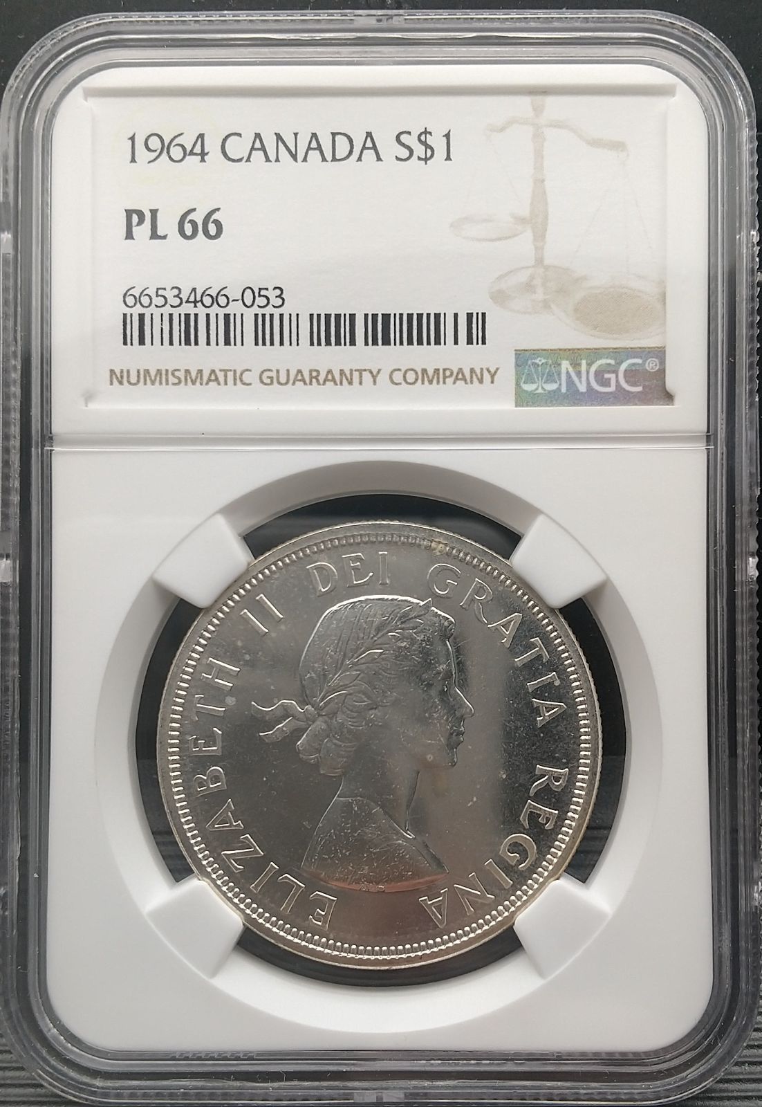 1964年 カナダ エリザベス2世 1stポートレート シャーロットタウンとケベック会議100周年