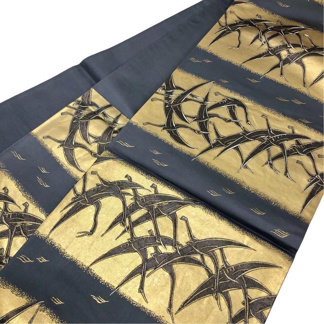 小紋 美しい薔薇の花模様 豆青色 縮緬 K-4478