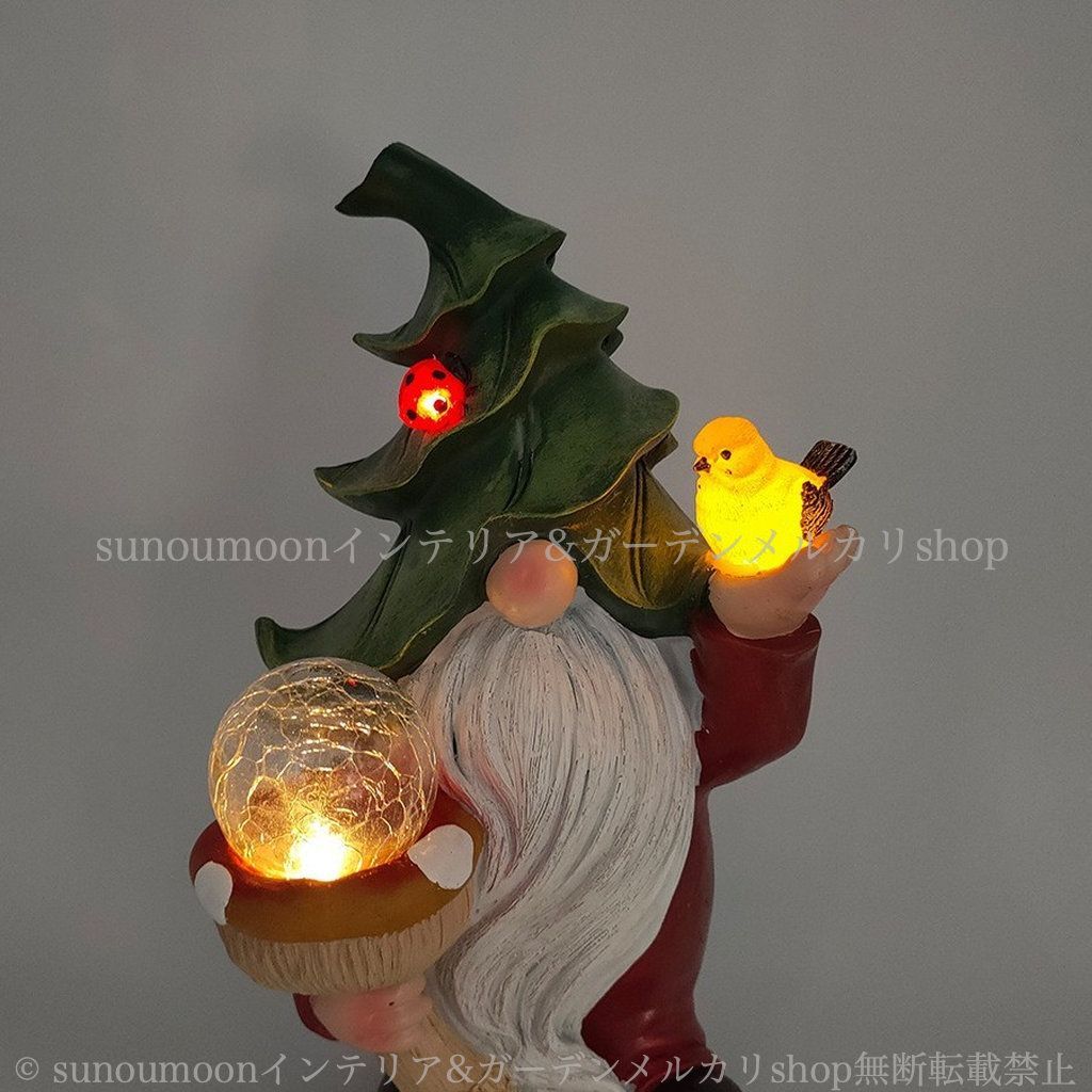 雑貨 置物 ノーム お洒落 かわいい ガーデン オーナメント ガーデニング おしゃれ インテリア ガーデン雑貨 ソーラー ドワーフ ガーデンインテリア 8-14 樹脂 ガーデンライト 庭の装飾