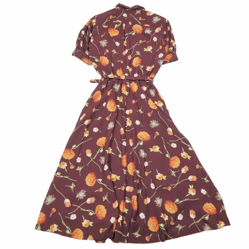 KANEKO ISAO カネコイサオ ロングワンピース 花柄チェック レア 古着  