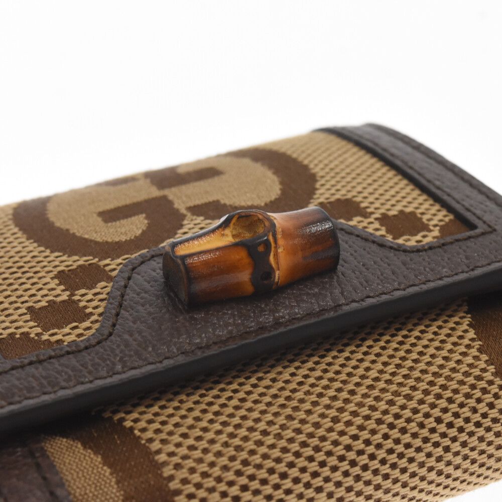 GUCCI (グッチ) ジャンボGG ダイアナ バンブー コンパクトウォレット