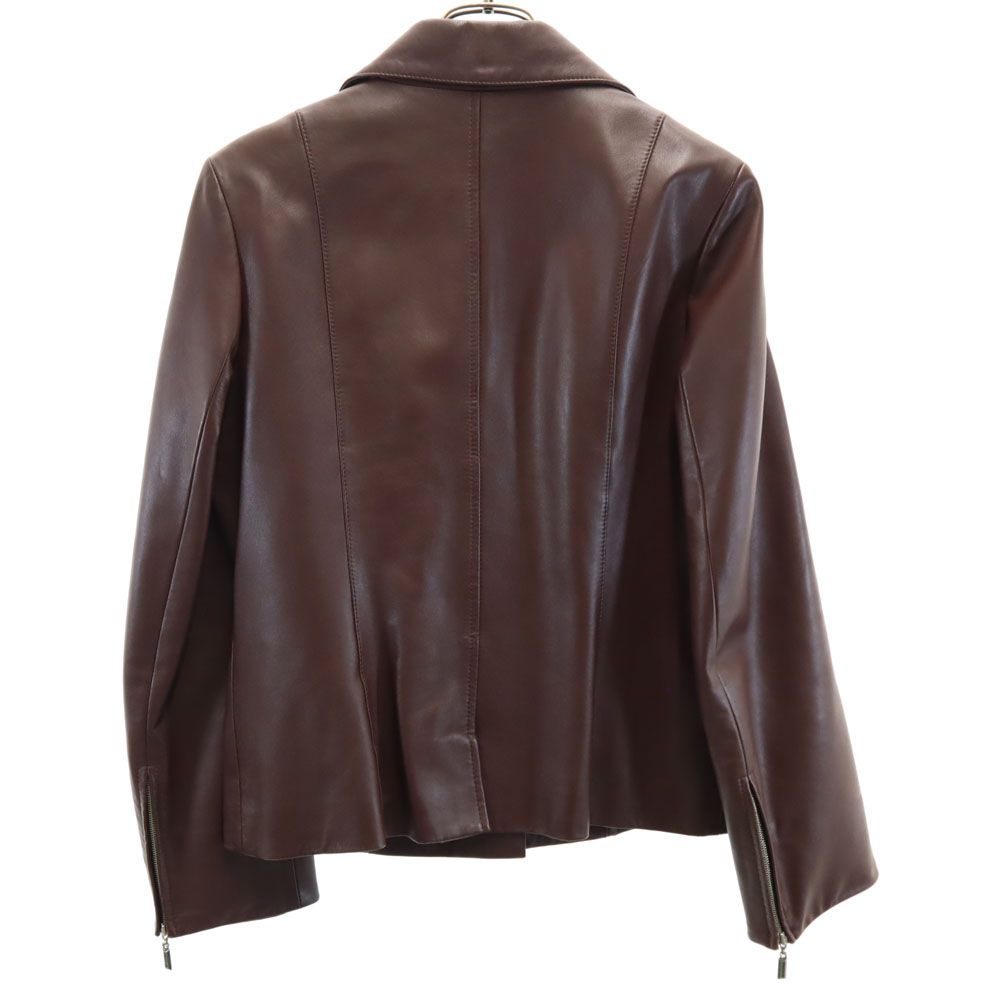 【美品】ランバンコレクション　シープスキンレザージャケット ランバンコレクション シープスキン レザージャケット 40
