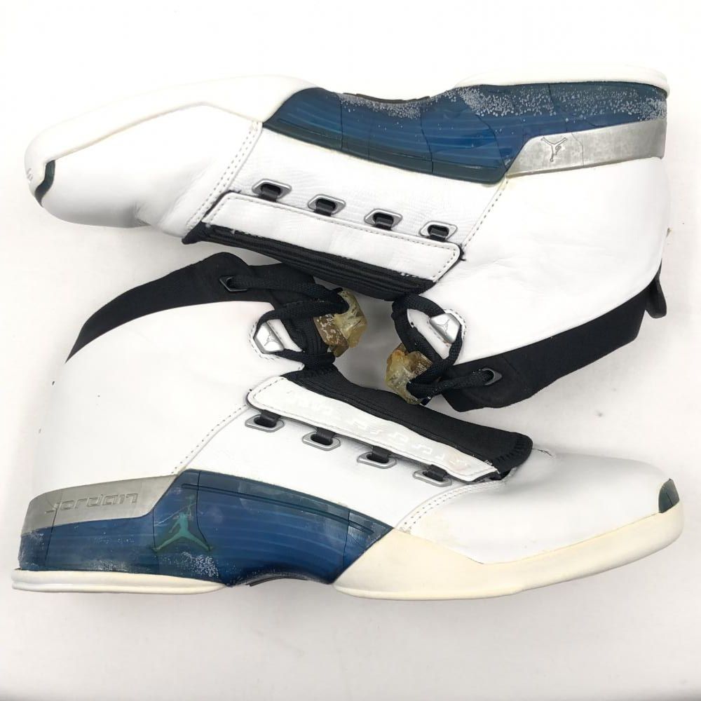 中古】【加水分解】NIKE 01年製 AIR JORDAN 17 OG Wizards Home 
