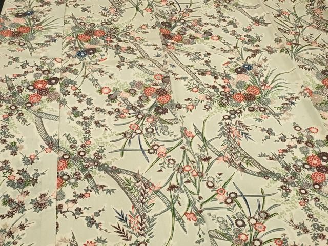 平和屋着物□上質な小紋 草花文 金彩 正絹 逸品 CAAV4150in - メルカリ 