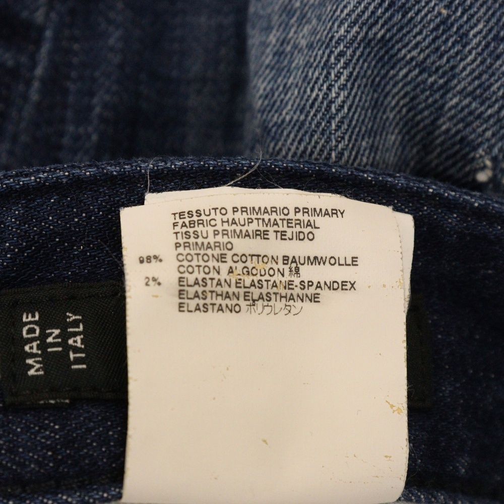 DSQUARED2 ディースクエアード 12SS ダメージ加工 ペイント デニムパンツ インディゴ S71LA0510 S30342 DSQUARED2 (ディースクエアード) 12SS ダメージ加工 ペイント デニム