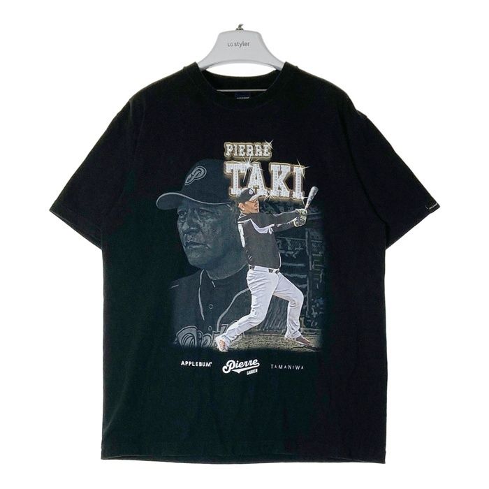 APPLEBUM アップルバム PIERRE TAKI SWING Tee ピエール瀧 ピエール学園 Tシャツ ブラック sizeL