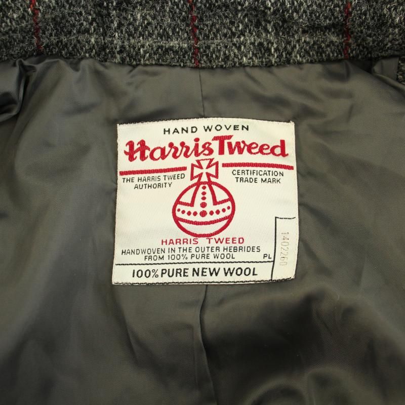 Harris Tweed ハリスツイード　rosso コート　チェック　高級 ロッソ ROSSO アーバンリサーチ ハリスツイード Harris Tweed P