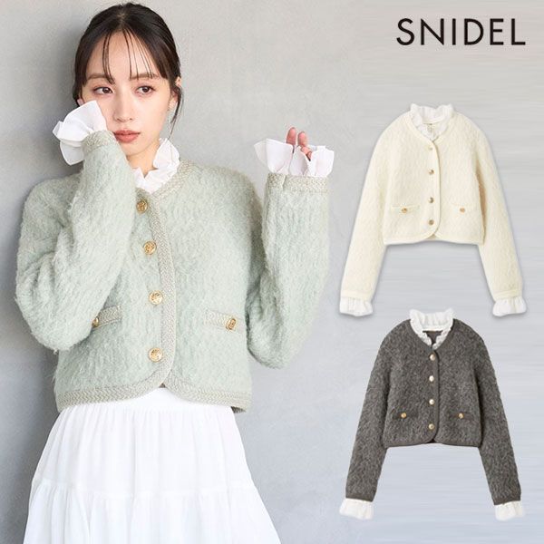 新作10%OFF】【即納】 スナイデル SNIDEL アウター 25秋冬 ファー