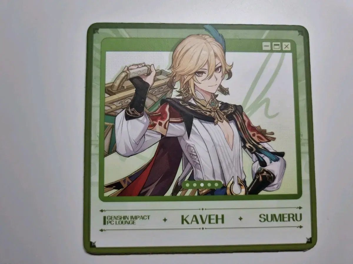 【新品未開封】原神 正規品 PCラウンジ カーヴェ ホログラムカード 原神 正規品 PCラウンジ アルハイゼン ホログラムカード コースター