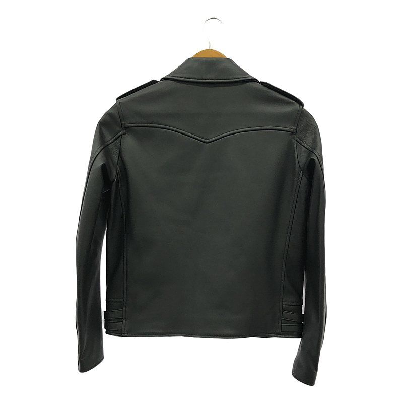 【Scye / サイ】ダブルレザージャケット ライダース 40 SCYE シープスキン ダブルライダースジャケット(Black/40)サイ 美中古