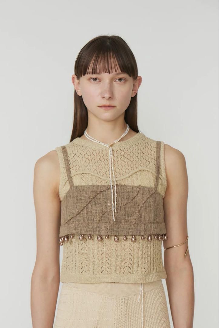 トップス Eaphi WAVE LINE PEARL BUSTIER トップス Eaphi WAVE LINE PEARL BUSTIER トップス Eaphi WAVE