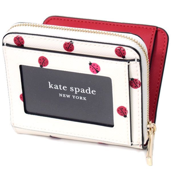 ケイトスペード 財布 katespade レザー ステイシー てんとう虫 ロゴ 