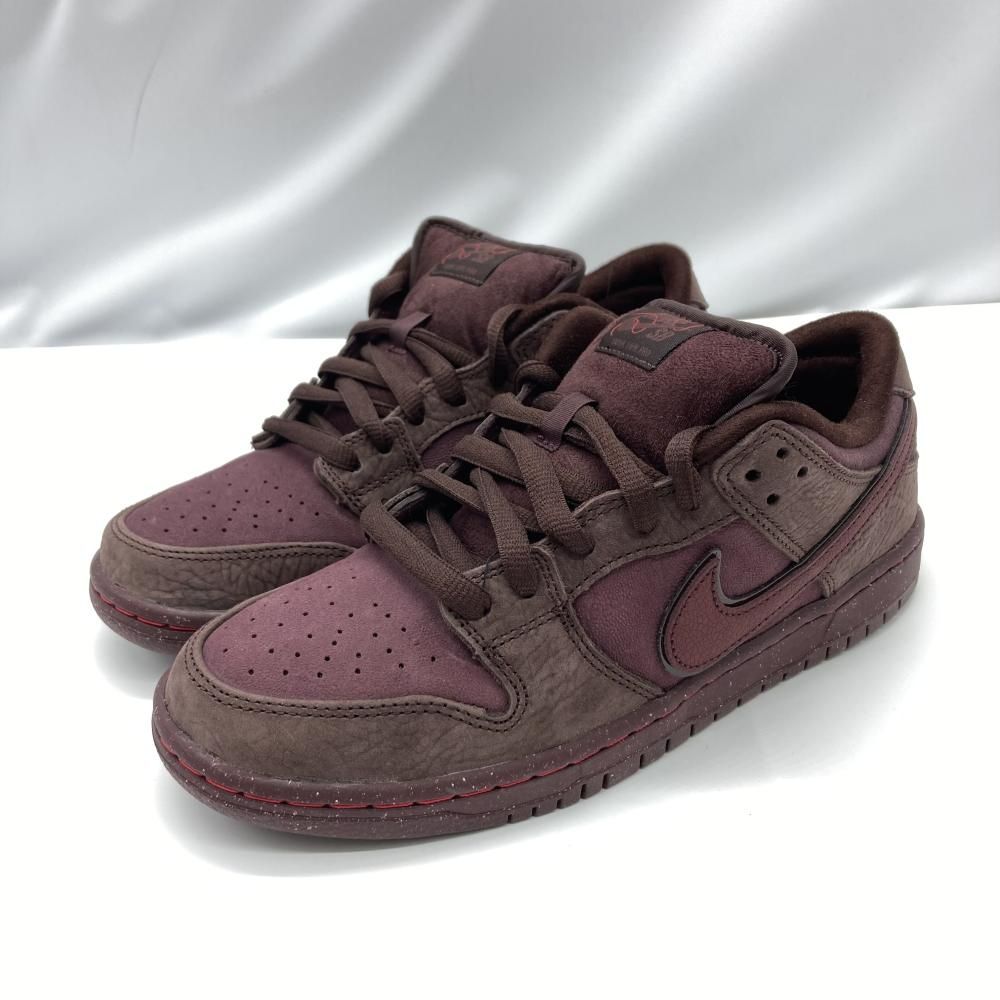 中古】NIKE SB DUNK LOW PRM CITY OF LOVE Burgundy サイズ25.5cm 