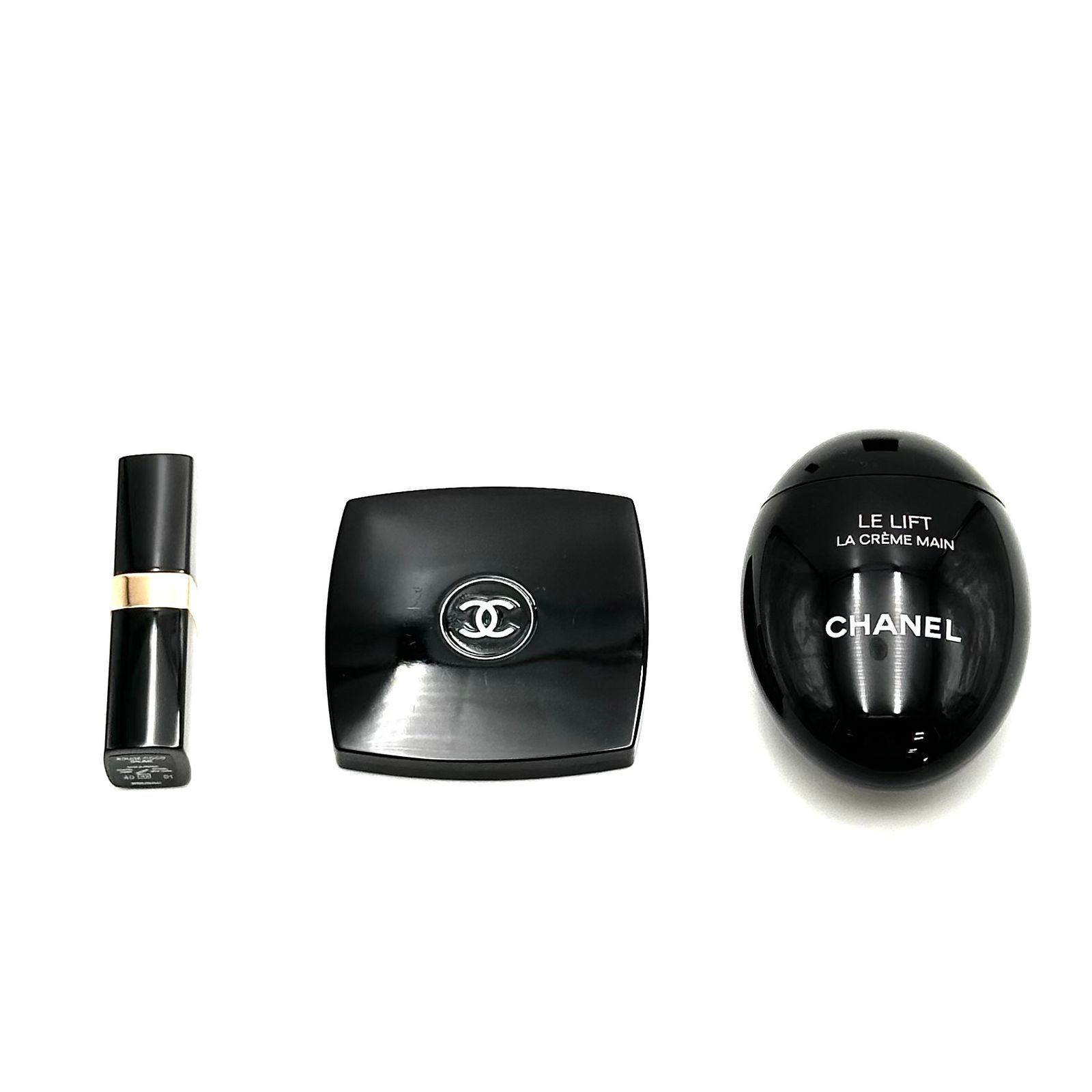 3点セット CHANEL シャネル ルージュココボーム リップクリーム リップ バーム 鏡 ミラー コンパクトミラー ル リフト ラ クレーム マン ハンドクリーム まとめ