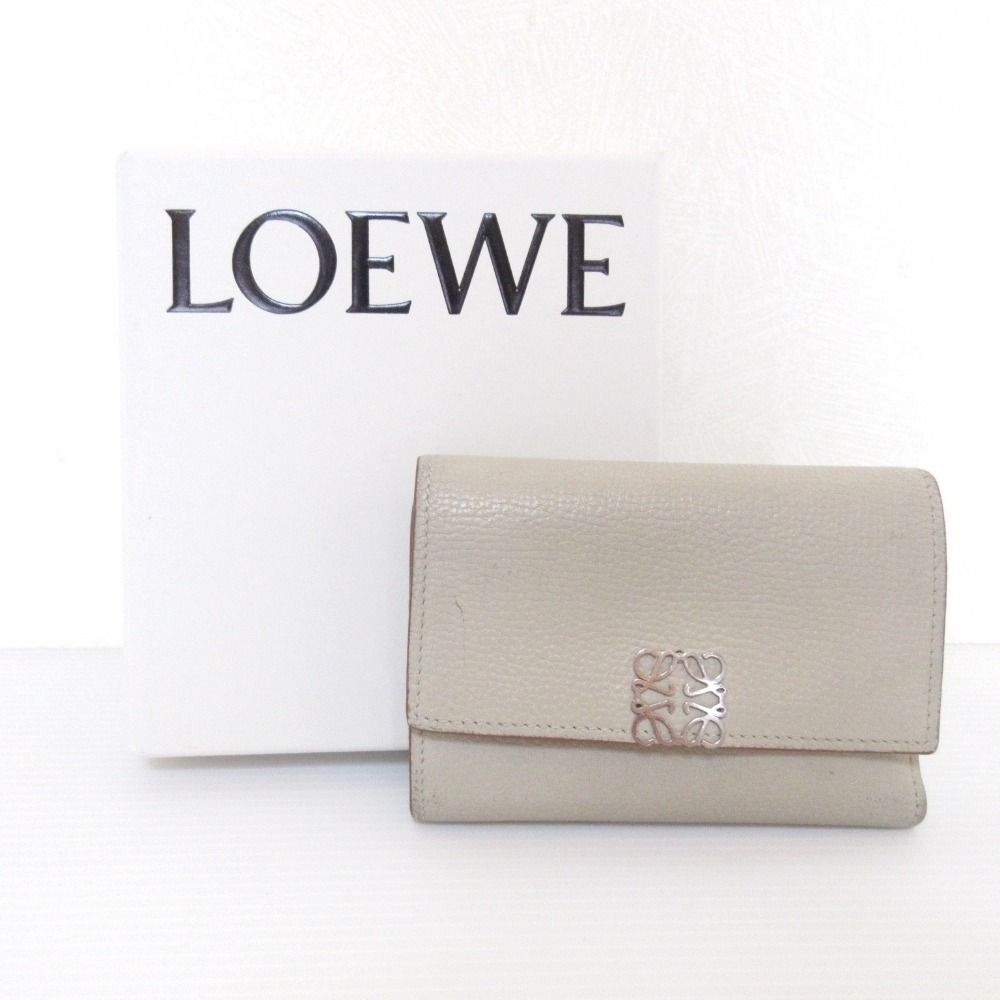 良品 LOEWE ロエベ アナグラム バーティカル スモール コンパクト