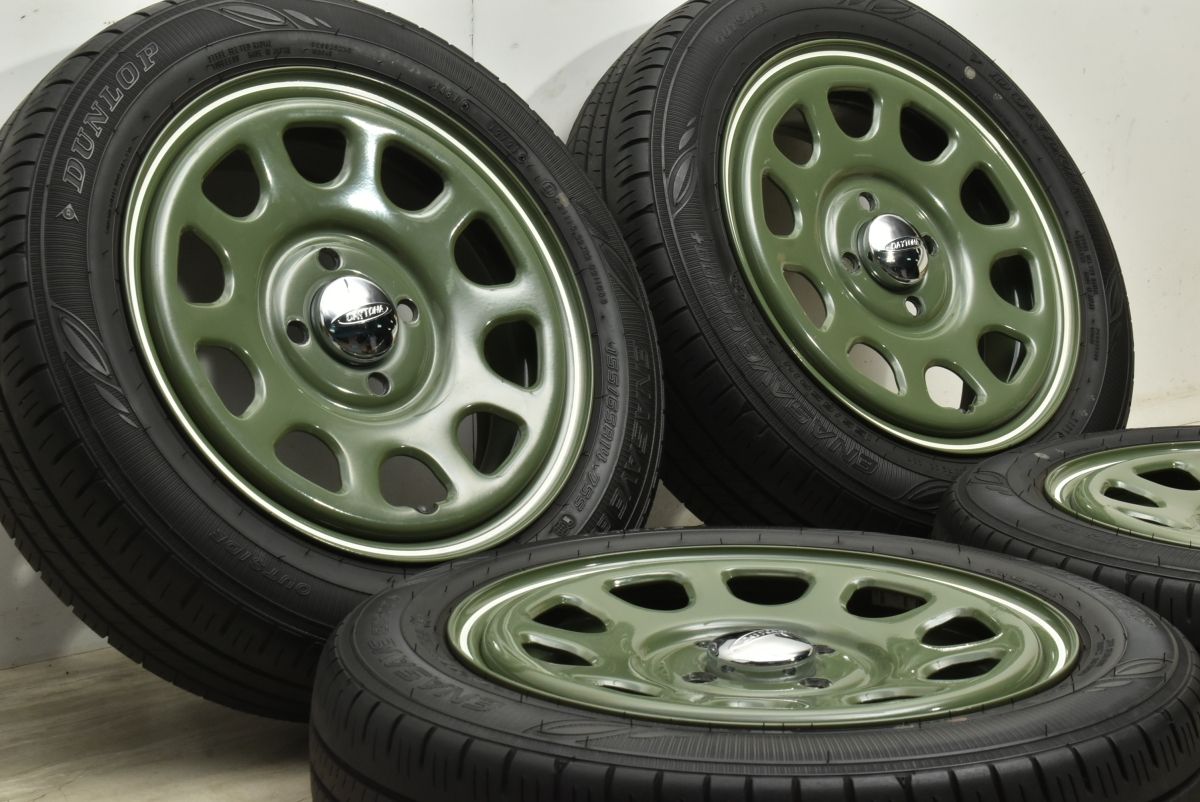 デイトナ 14in 5J 38.5 PCD100 ダンロップ エナセーブ EC300 155|65R14 N-BOX デイズ ワゴンR アルト タント デリカミニ