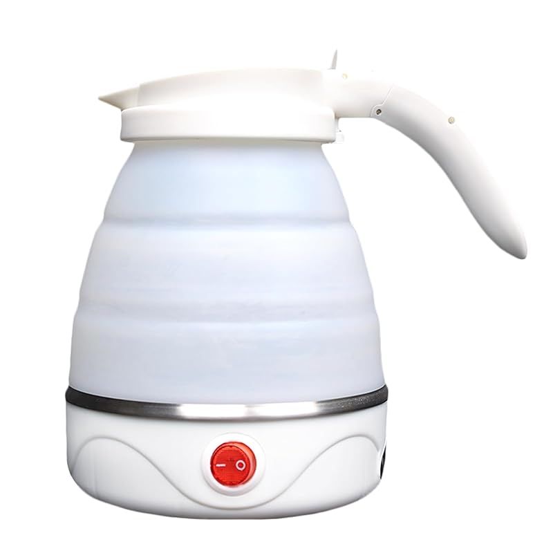 即納：[MRG] [海外対応] 電気ケトル 折りたたみ式 600ml ポータブル