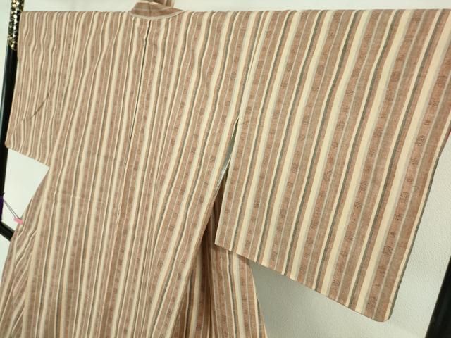 平和屋本店□極上 本場結城紬 重要無形文化財 奥順謹製 80亀甲 飛び