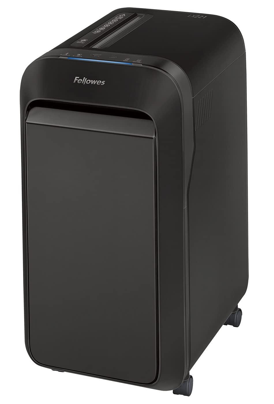 2営業日で発送 FELLOWS フェローズ 5180401 プロフェッショナルシュレッダー LX221 マイクロカット 最大幅 A4 11枚～50枚 21L～30L ホッチキス可 ブラック