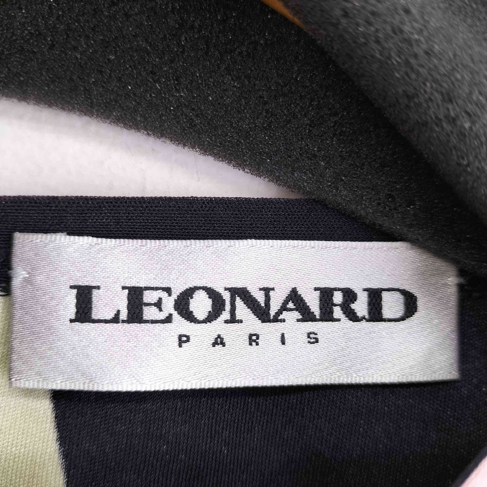 レオナール LEONARD シルク 花柄 七分丈 ワンピース レディース