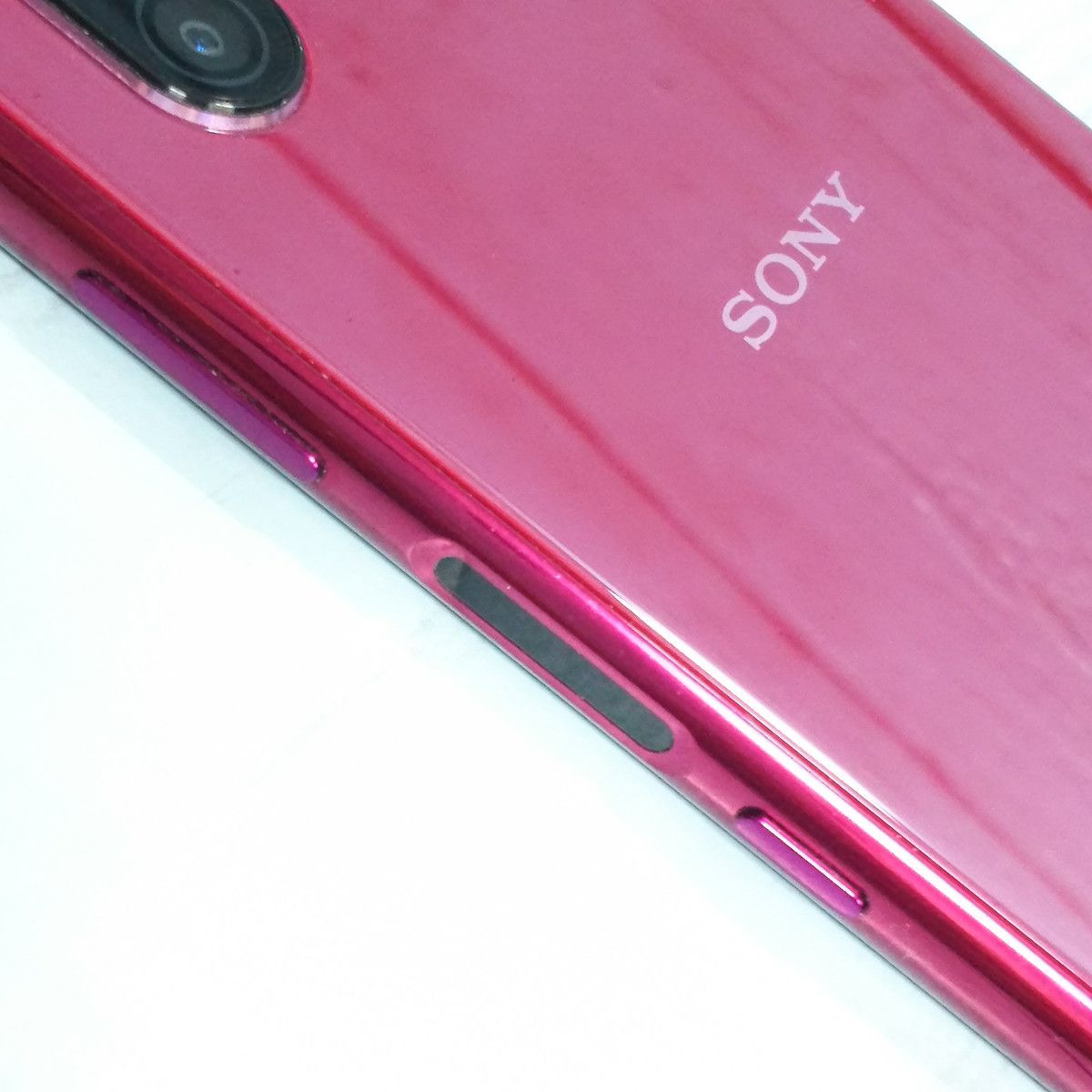 au Xperia5 SOV41 レッド 本体 白ロム SIMロック解除済み SIMフリー 