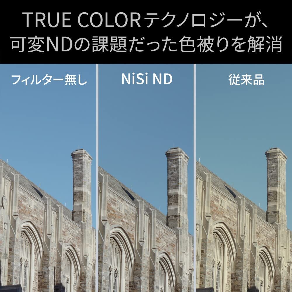 NiSi 可変NDフィルター TRUE COLOR VARIO 1-5stops ND2 32 77mm