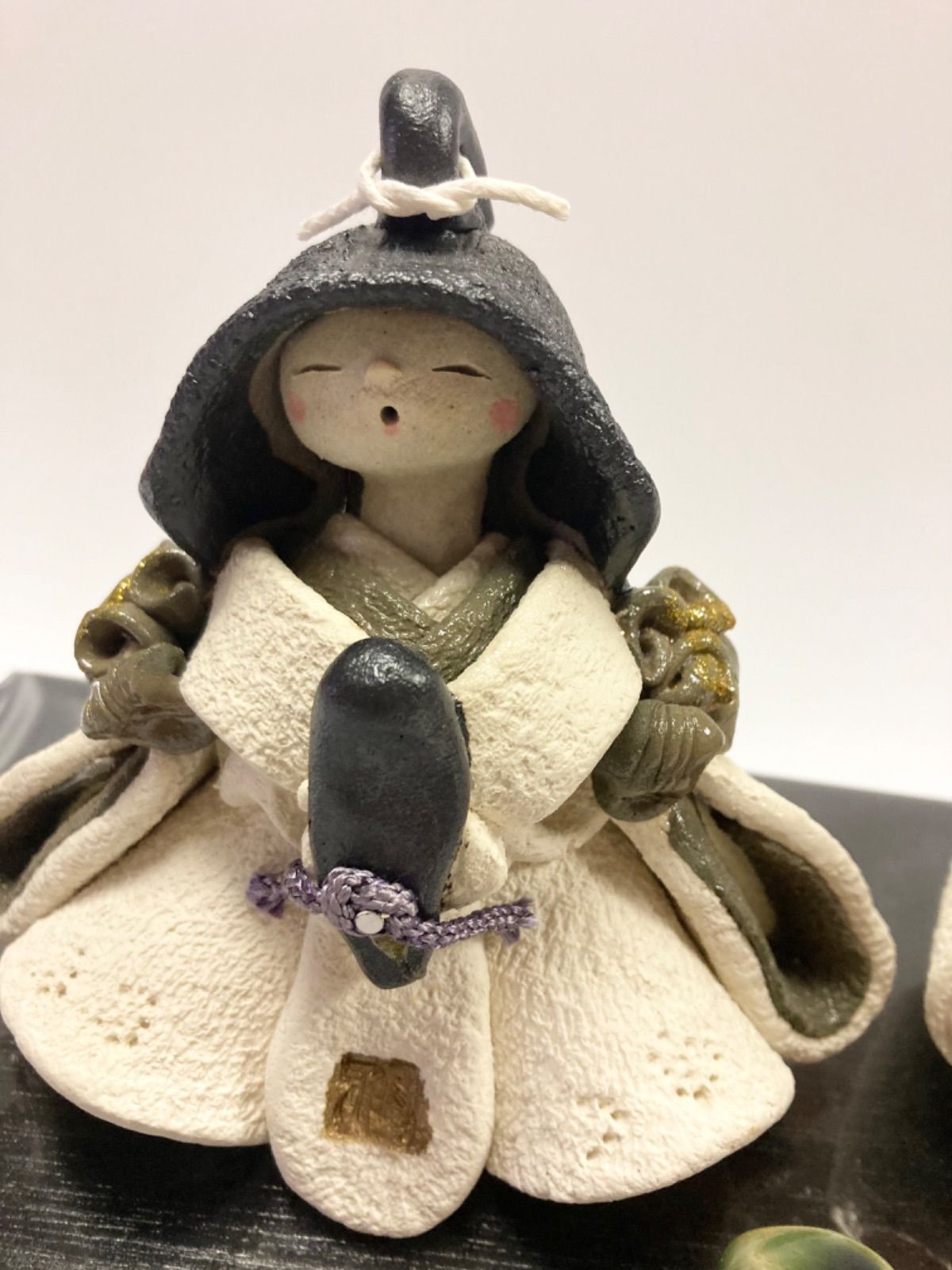 新品】花無垢 夫婦雛 雅窯 水野雅子 陶器製 お雛様 雛人形 雛