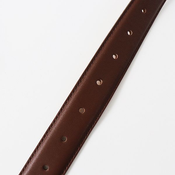 メゾンボワネ　MAISON BOINET  ベルト　ブラウン 追加2》【MAISON BOINET/メゾンボワネ】15mm belt in calf