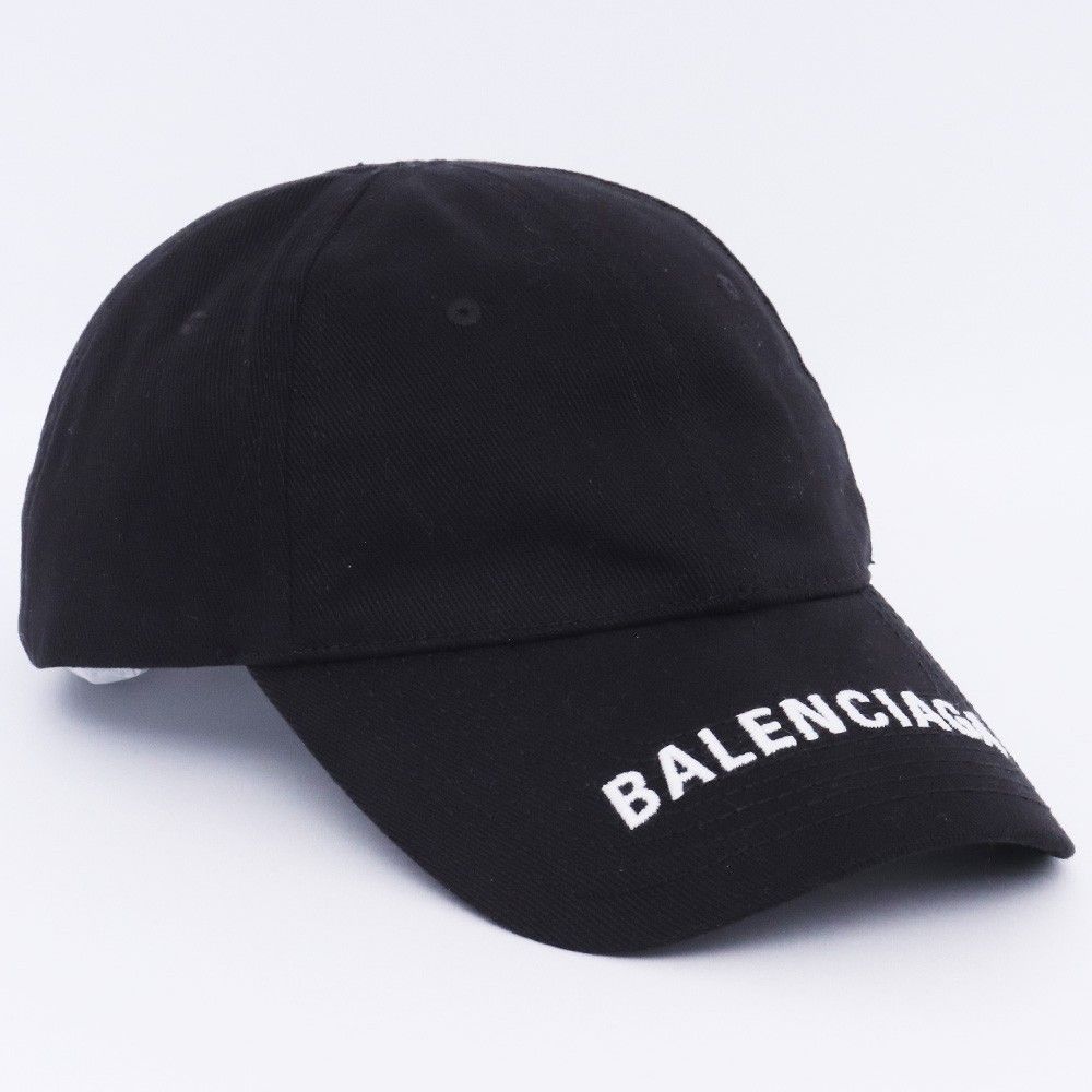 BALENCIAGA バレンシアガ　ブラック キャップ　L58 BALENCIAGA 黒 キャップ L 58 バレンシアガ