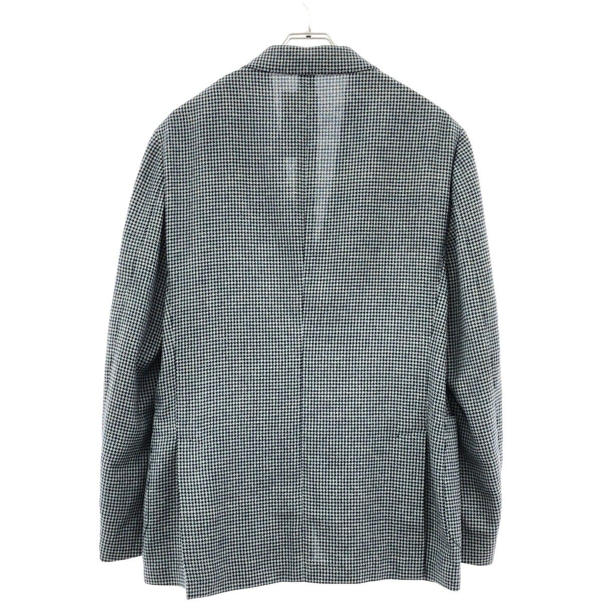 LARDINI ラルディーニ ハウンドトゥースシルク混3Bウールテーラード 