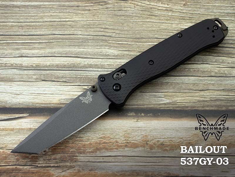 ○ ベンチメイド ベイルアウト 直刃 折りたたみナイフ 537GY-03 ○ ベンチメイド ベイルアウト 直刃 折りたたみナイフ 537GY-03