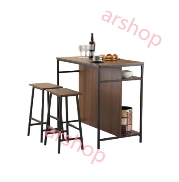 Amazon｜カウンターテーブル スツール 3点セット カウンターテーブル