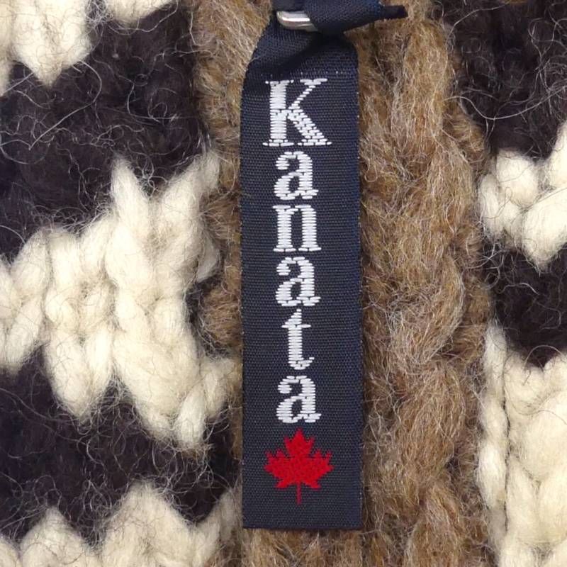 カウチン セーター kanata ニット XXL カナダ製 カナタ JJ794 カウチン セーター kanata ニット XXL カナダ製 カナタ 茶 44 鹿