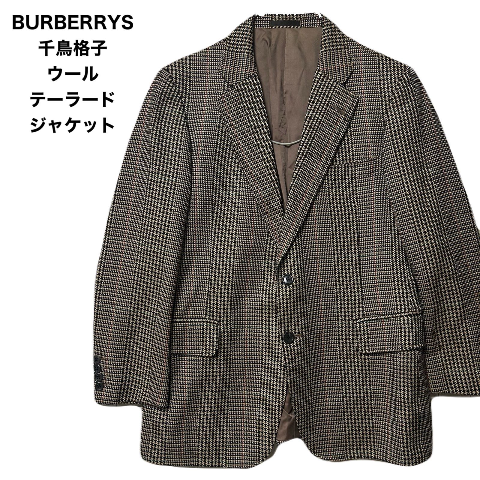 BURBERRYS バーバリーズ 80-90s 千鳥格子 ウール テーラードジャケット 
