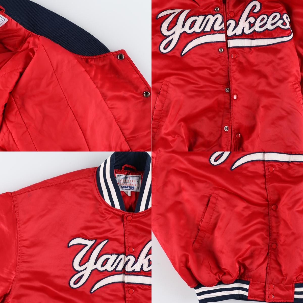 古着 ビッグサイズ 90年代 スターター Starter MLB NEW YORK YANKEES