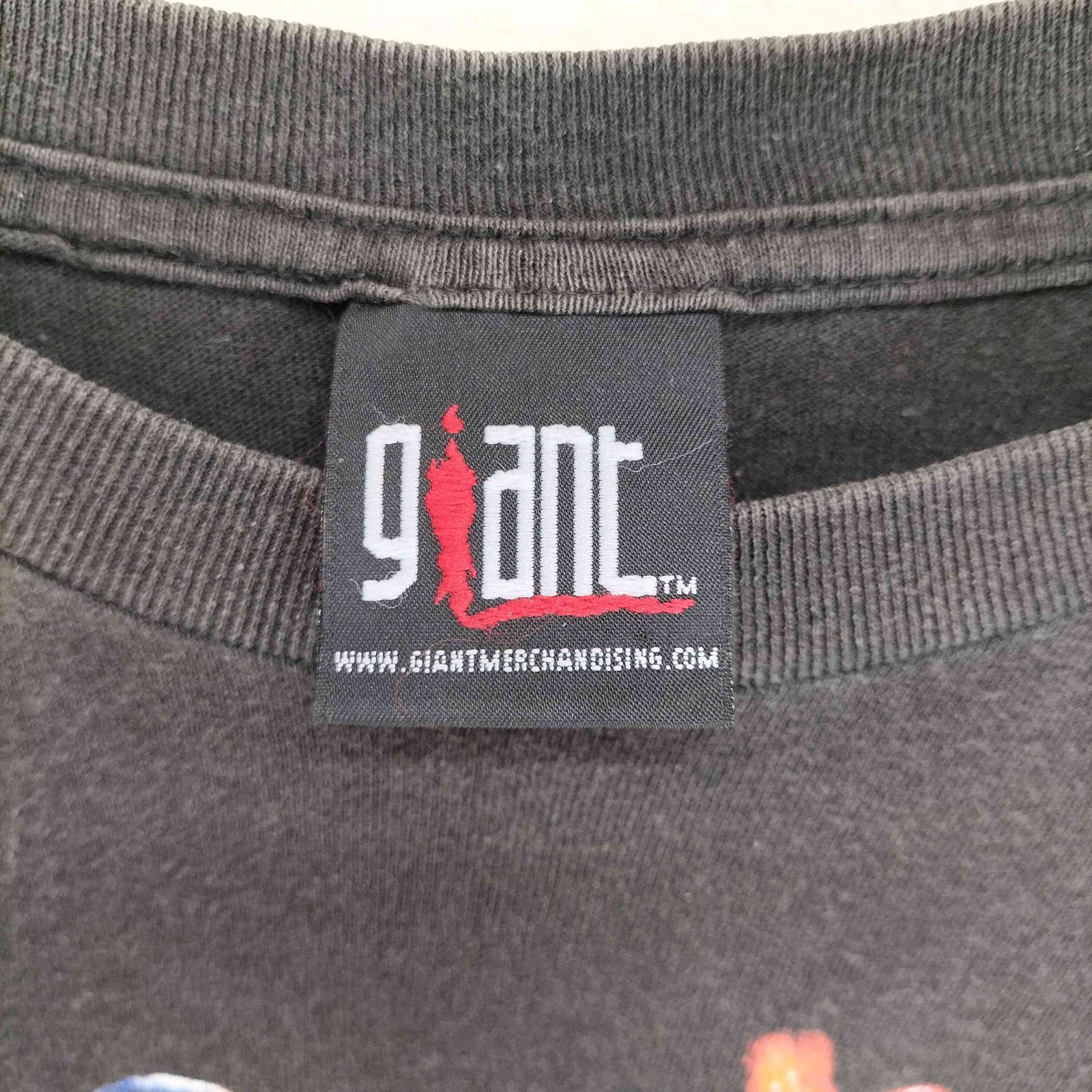 ジャイアント giant 2001コピーライト 両面プリントバンドTシャツ