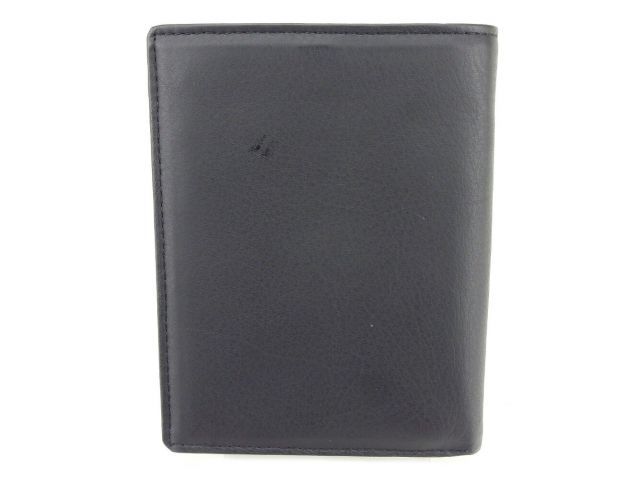 ジャンニ ヴェルサーチ 二つ折り 札入れ メドゥーサ ブラック シルバー