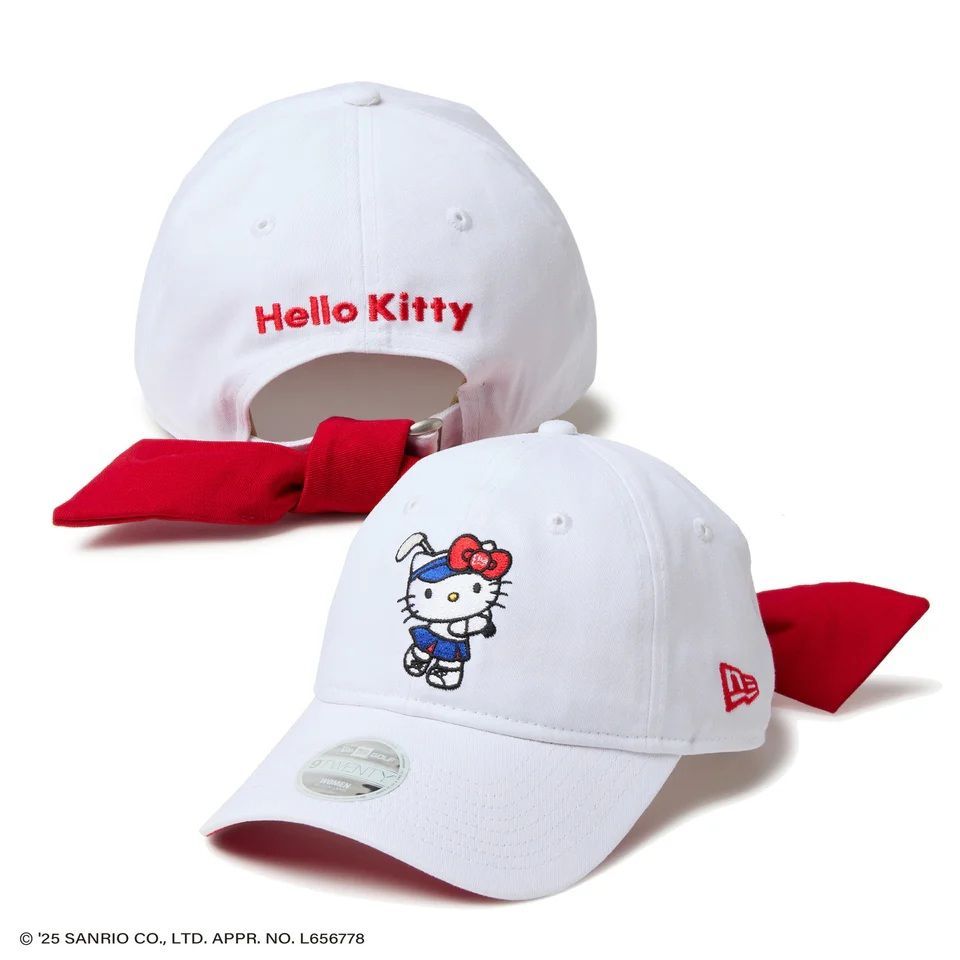 9TWENTY HELLO KITTY ハローキティ リボン ホワイトM/L 9TWENTY HELLO KITTY ハローキティ リボン ホワイトM/L スクエアニット