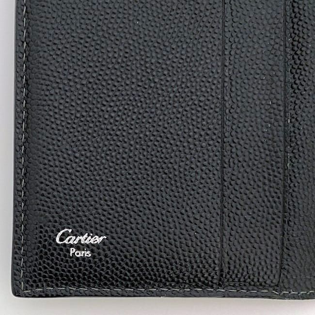 Cartier カルティエ　ブラックレザー 名刺入れ カルティエ 名刺入れ ブラック ラブ L3000771 ec-20666 - メルカリ