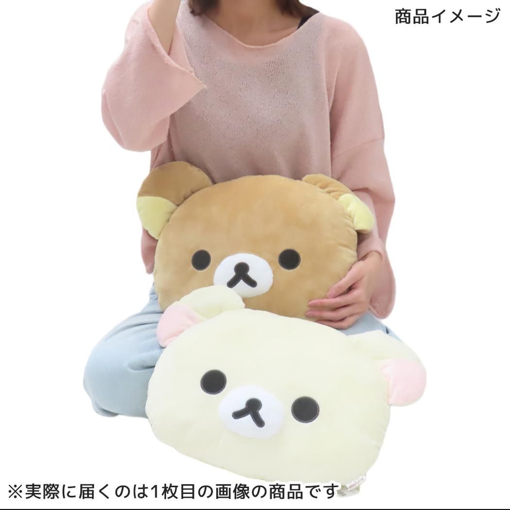 【旧タグ 当時物】 平成レトロ リラックマ 特大 フェイスクッション レザー調 旧タグ 当時物】 平成レトロ リラックマ 特大 フェイスクッション