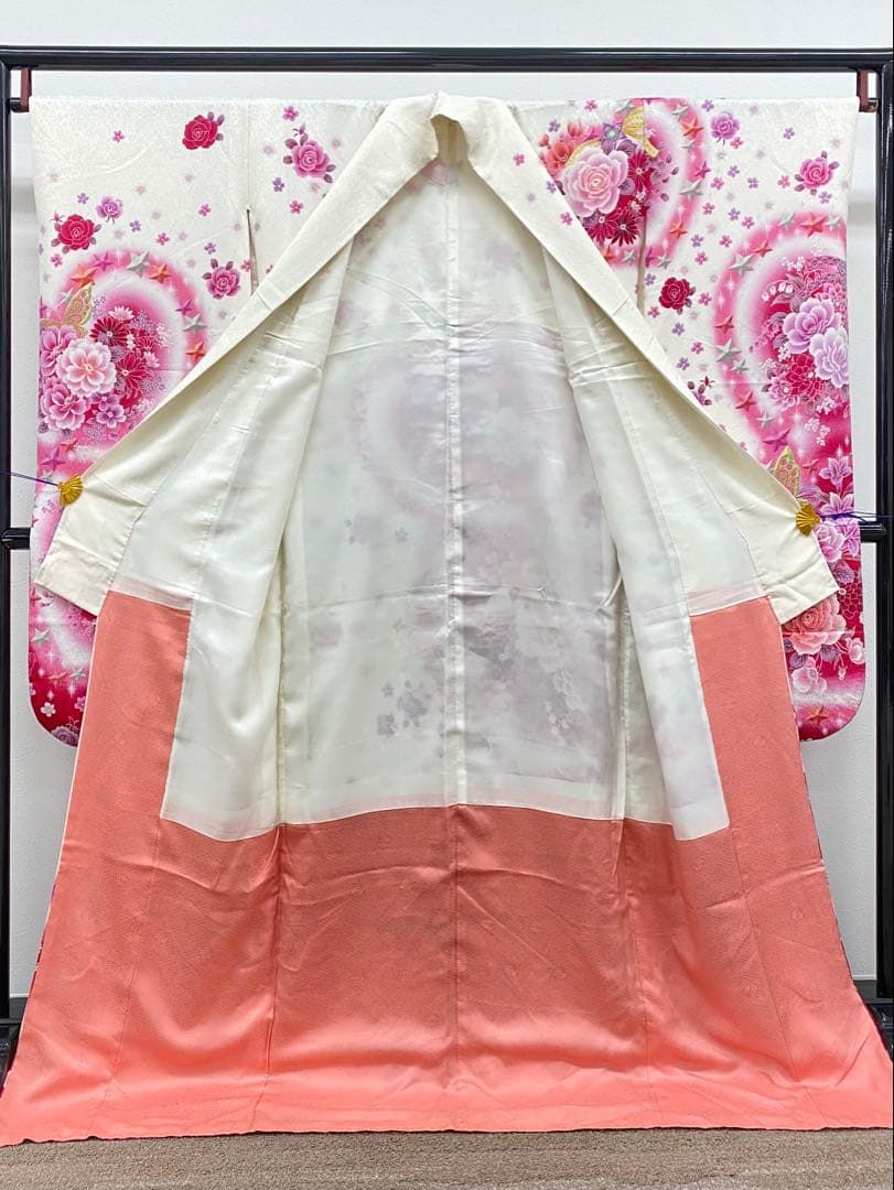 ブランド振袖 エンジェルハート 豪華 銀通し 刺繍 身丈172cm - メルカリ