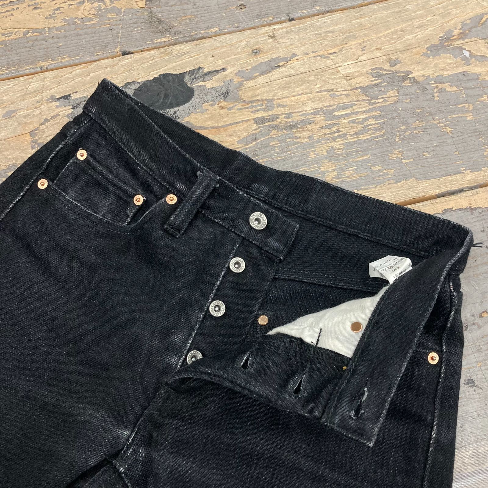 アイアンハート 21oz デニム パンツ ブラック W30 - パンツ