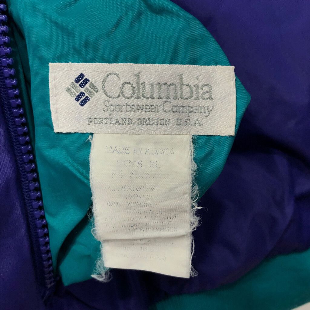 90年代 Columbia コロンビア リバーシブル ナイロン ジャケット アウトドア パープル (メンズ XL) 中古 古着 Q2748 - メルカリ
