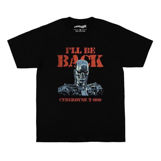 メンズ レディース 半袖Tシャツ 映画 Tシャツ ターミネーター ブラック　XLサイズ